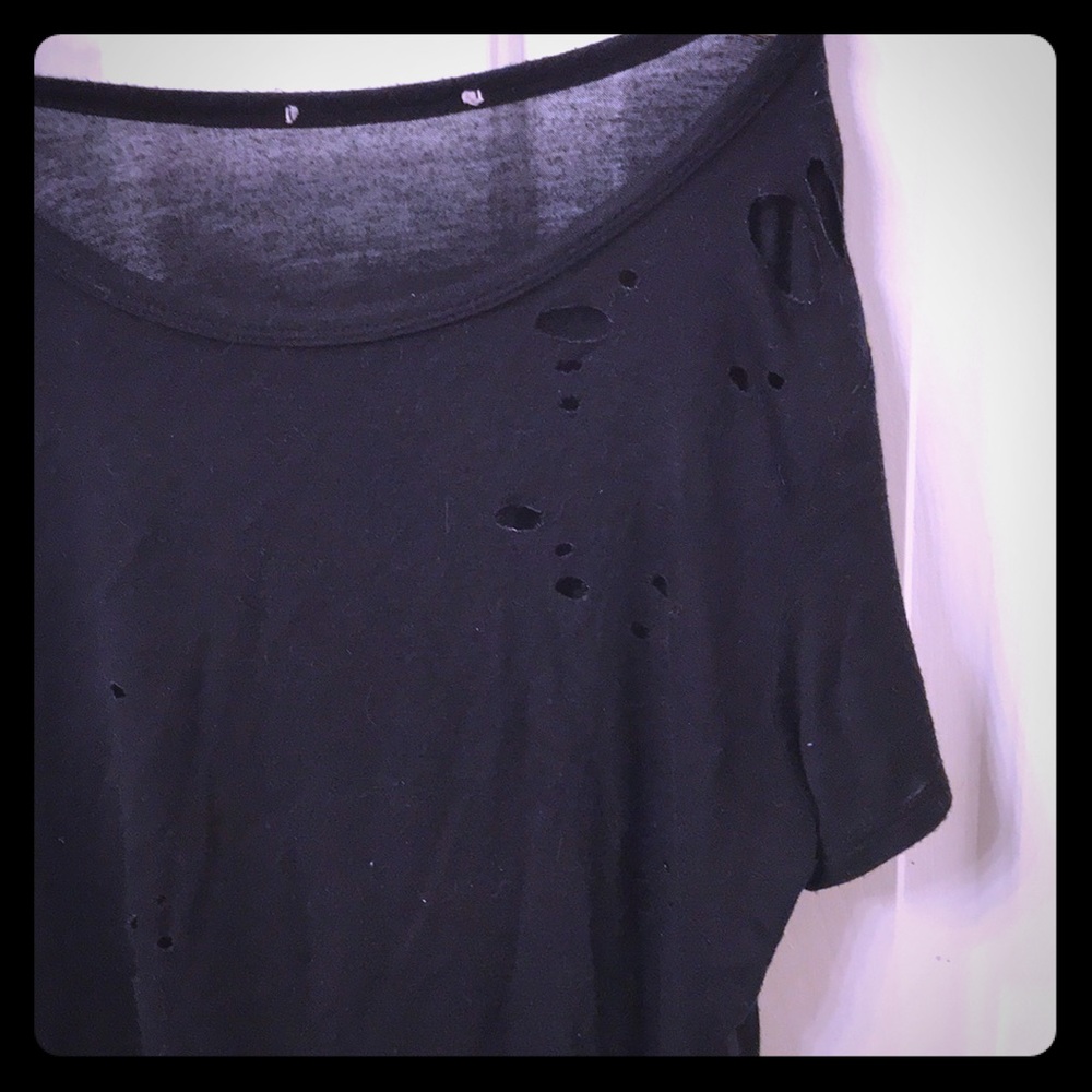 Destructed t shirt with holes no tag runs sm/med!